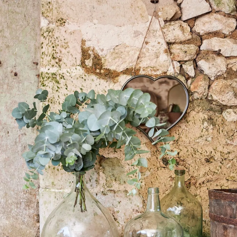 Miroir cœur en fer et miroir - Cœur