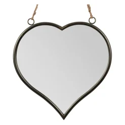 Miroir cœur en fer et miroir - Cœur
