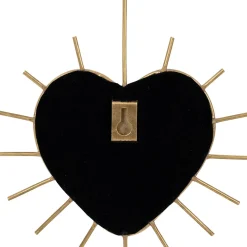 Miroir cœur en laiton 20x20cm - Jolinio