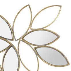 Miroir dahlia doré