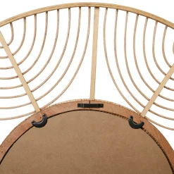 Miroir element naturel en bambou d80cm