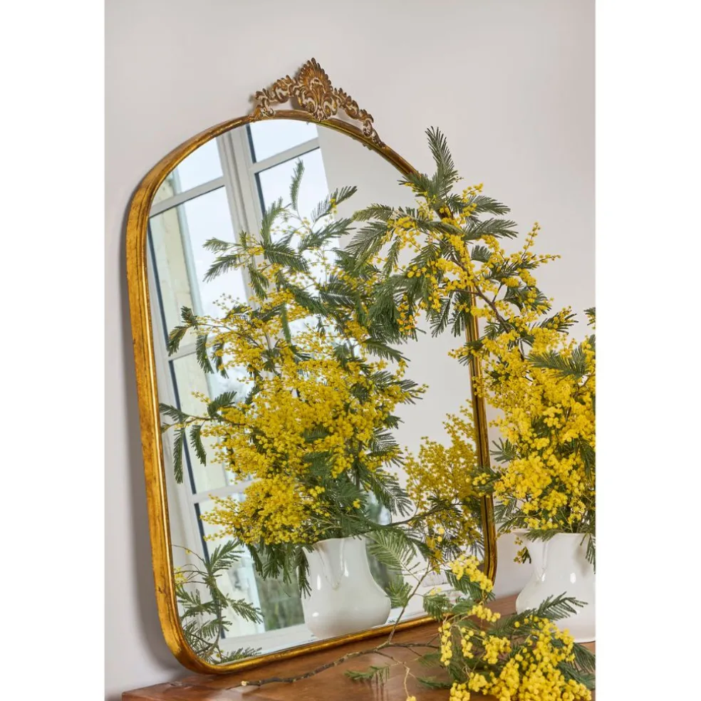 Miroir en fer doré - Charme