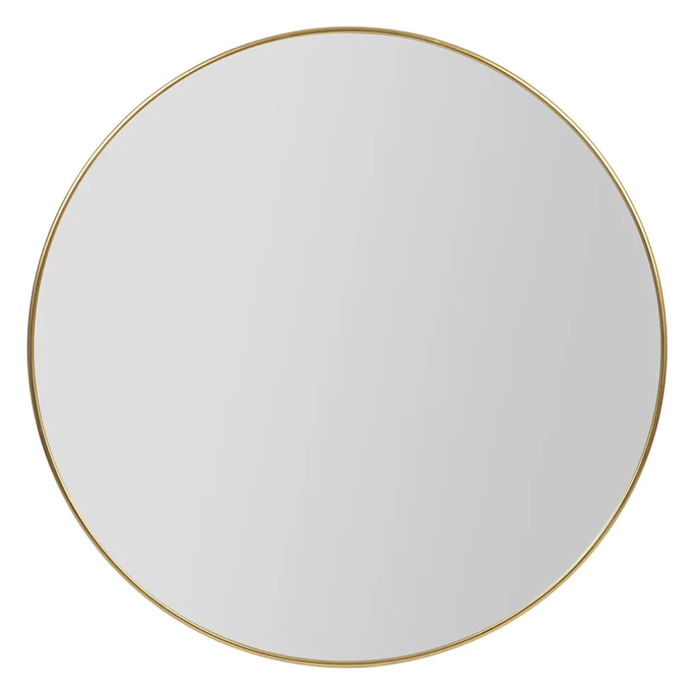 Miroir en fer doré d110cm - Arlequin