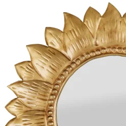 Miroir en fer doré d40cm - aureol