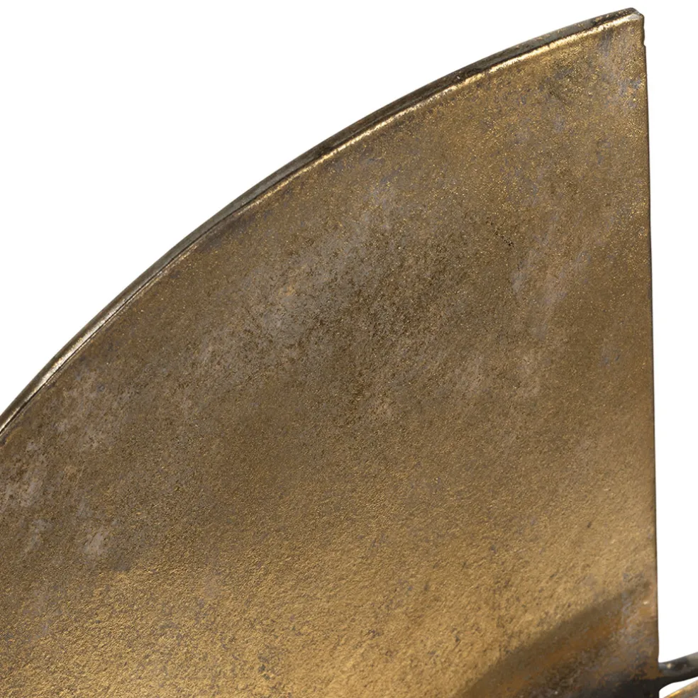 Miroir en fer doré 37x38cm - Corolia