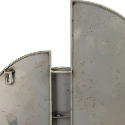 Miroir en fer doré 37x38cm - Corolia