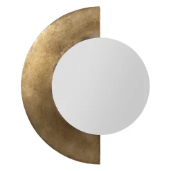 Miroir en fer doré 39x48cm - Corolia