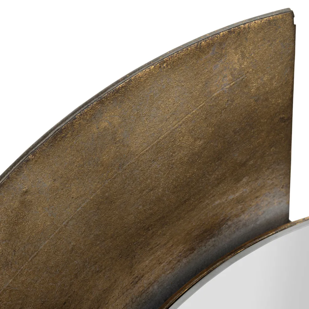 Miroir en fer doré 39x48cm - Corolia