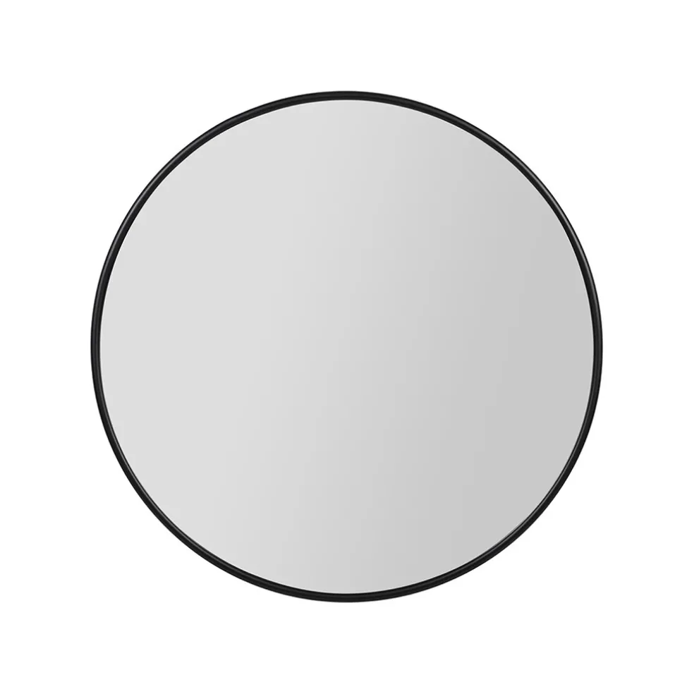 Miroir en fer noir d70cm - Arlequin