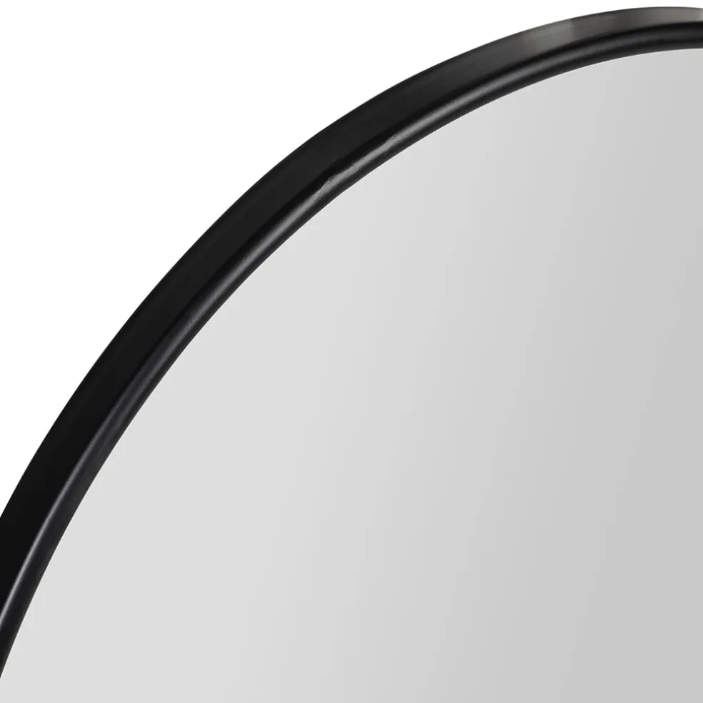 Miroir en fer noir d70cm - Arlequin