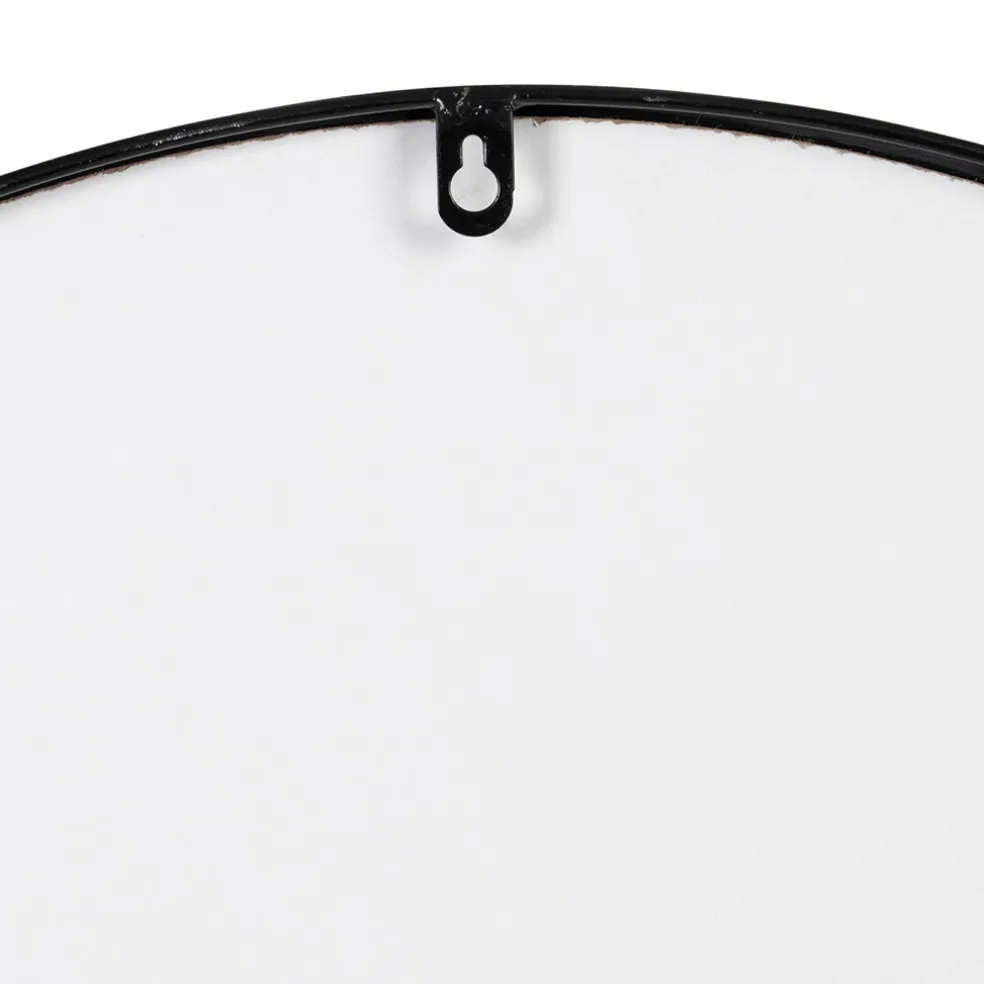 Miroir en fer noir d70cm - Arlequin