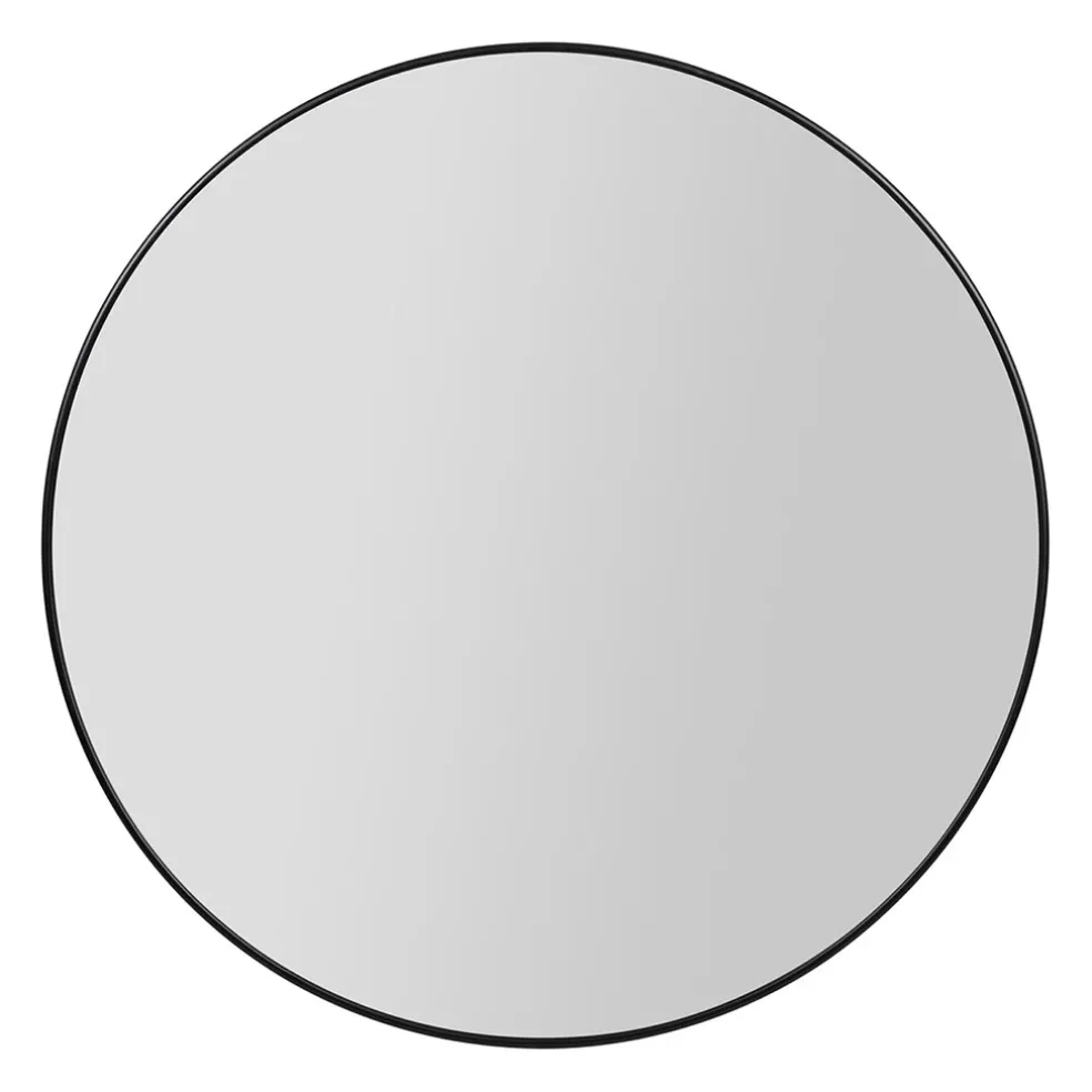 Miroir en fer noir d110cm - Arlequin