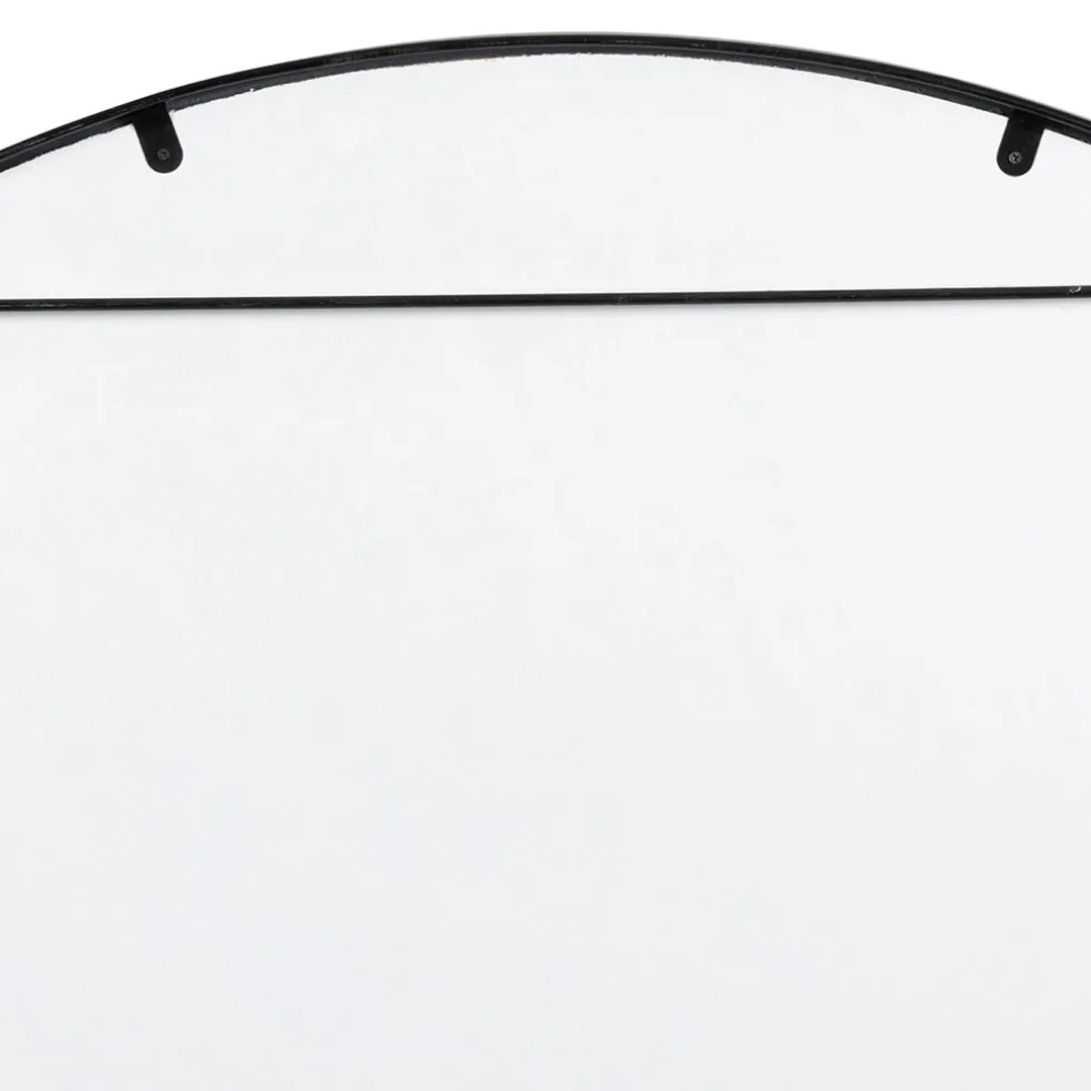 Miroir en fer noir d110cm - Arlequin