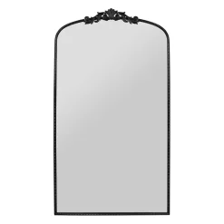 Miroir en fer noir h169cm - Dorhan