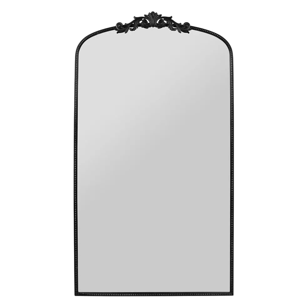 Miroir en fer noir h169cm - Dorhan