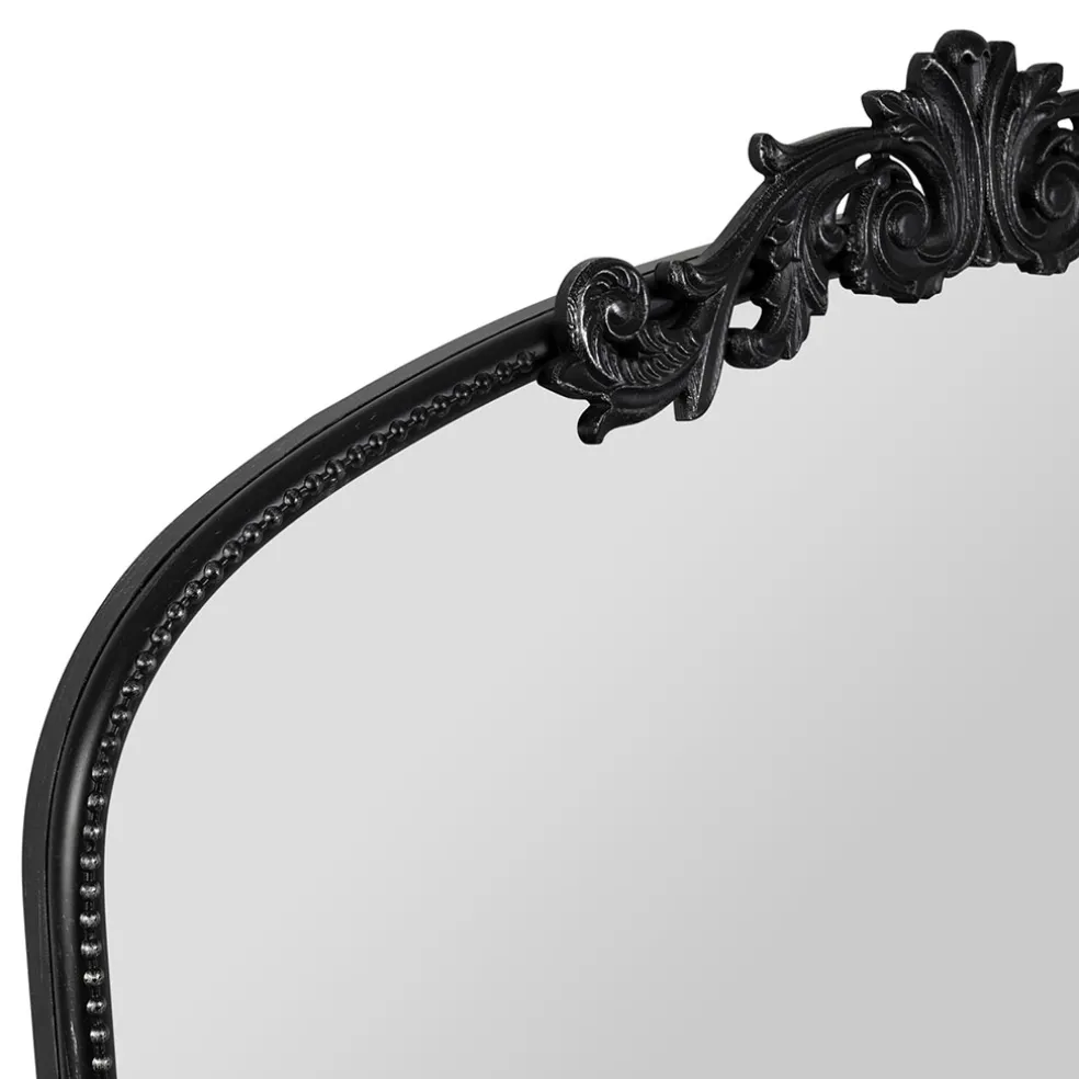 Miroir en fer noir h169cm - Dorhan