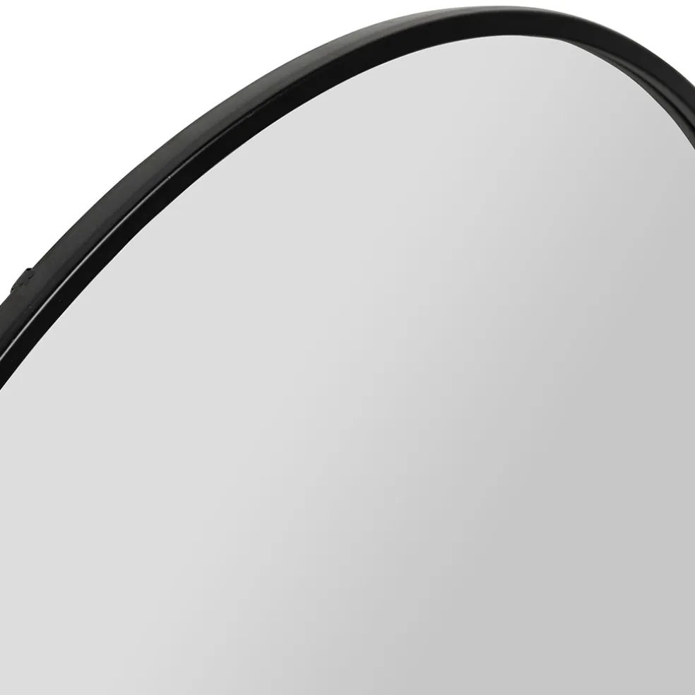Miroir en fer noir 83.5xh79.5cm - Badria