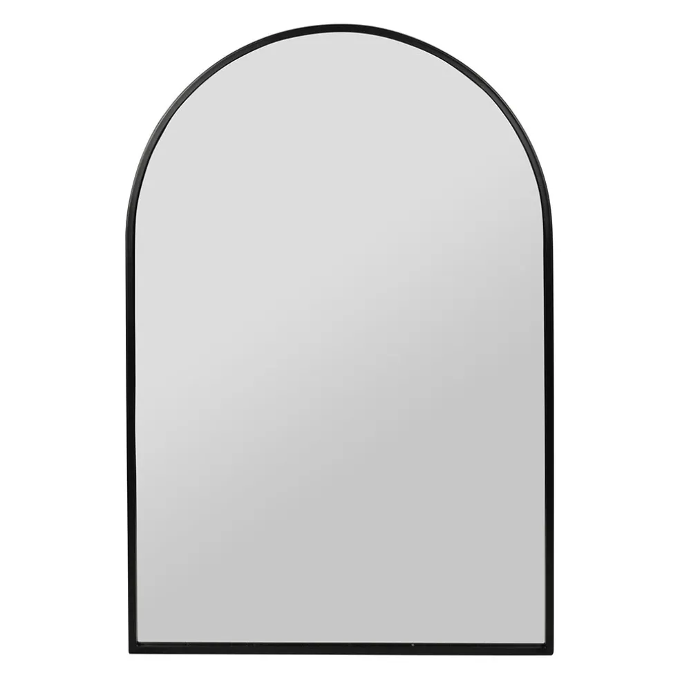 Miroir en fer noir 61xh91.5cm - Badria