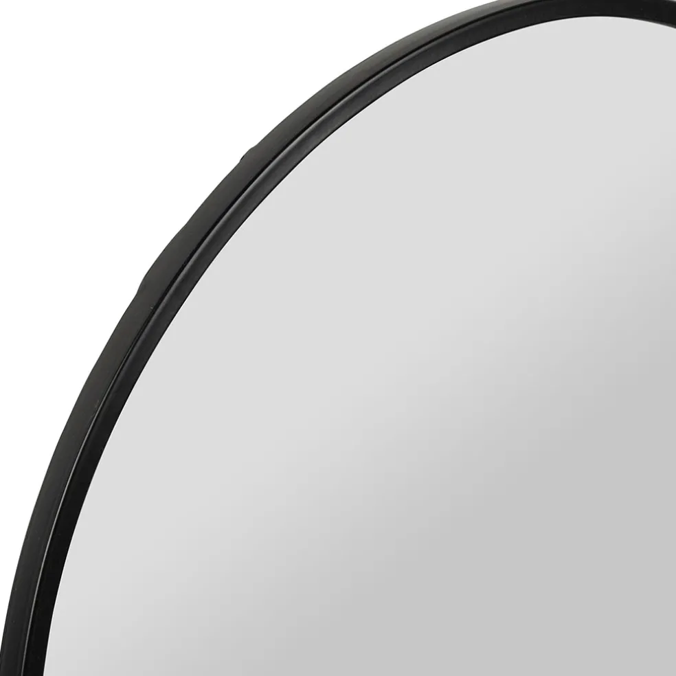 Miroir en fer noir 61xh91.5cm - Badria