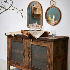 Miroir en rotin naturel 40xh53cm - Mirage