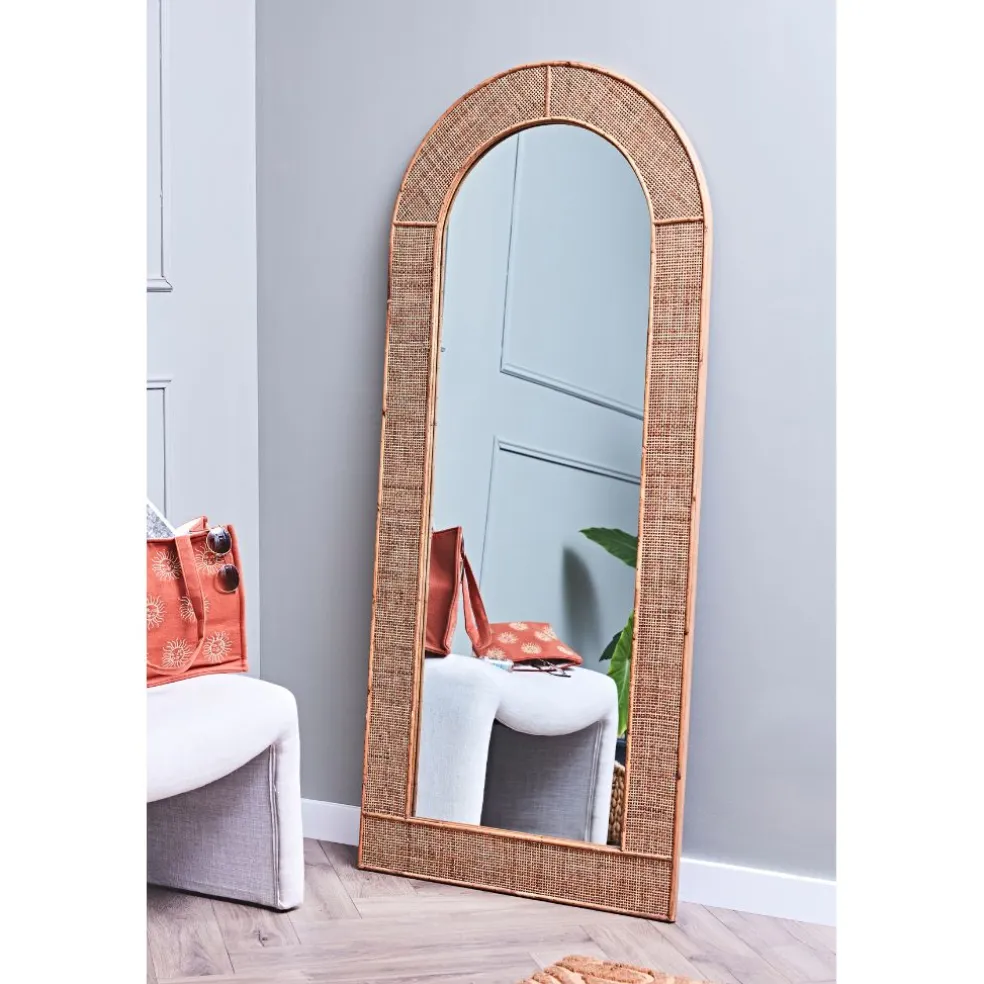 Miroir en rotin 70xh160.5cm - Tamba