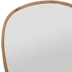 Miroir irrégulier en bois de manguier naturel 93x97cm -hervea
