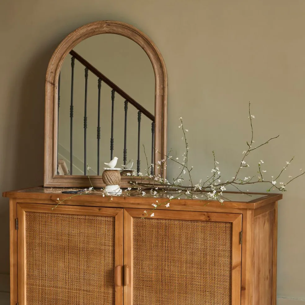 Miroir naturel foncé 60x80cm en bois de sapin - firmin