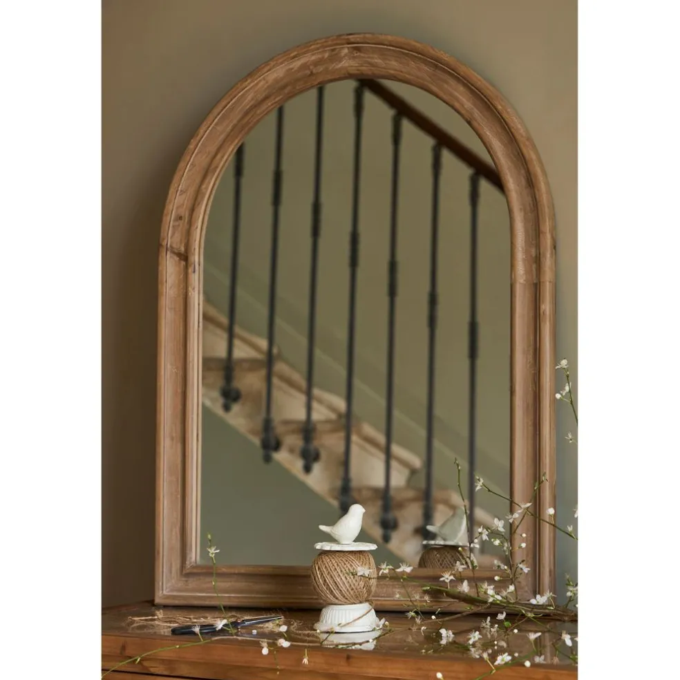 Miroir naturel foncé 60x80cm en bois de sapin - firmin