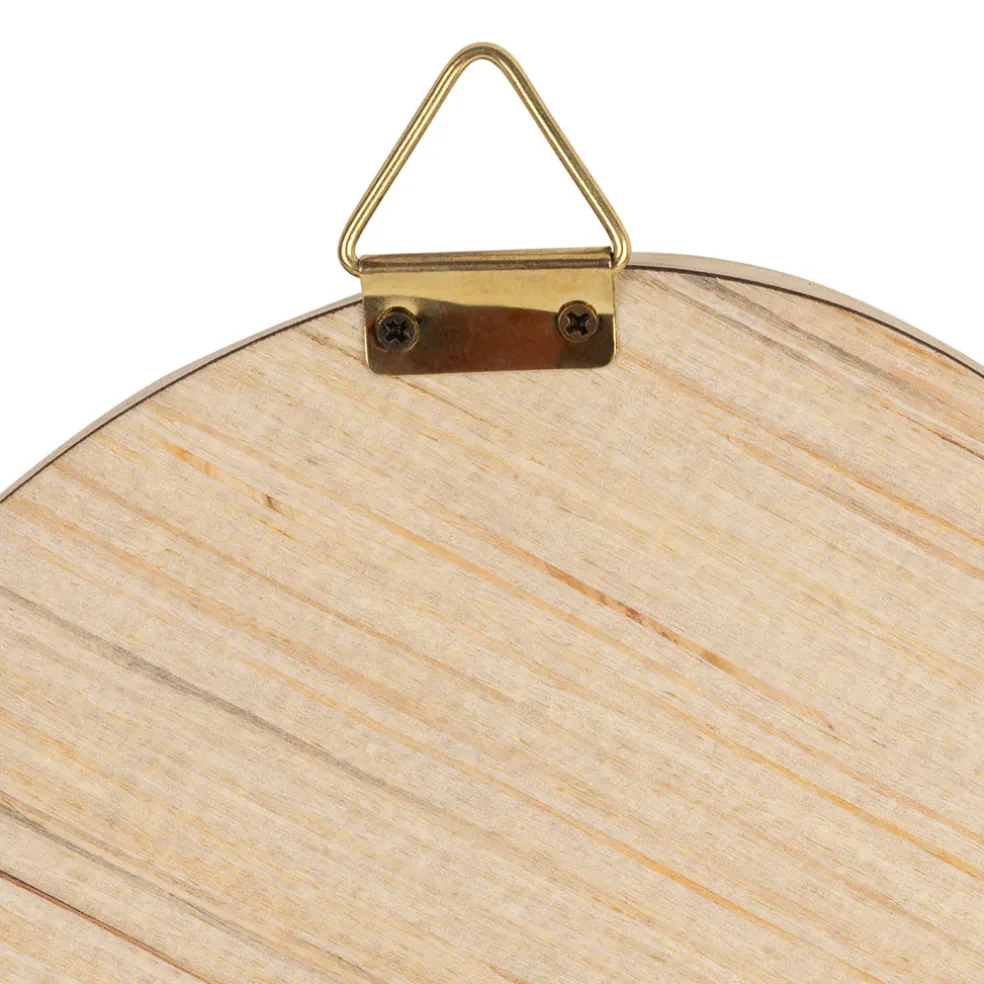 Miroir nuage en rotin naturel 40x25cm