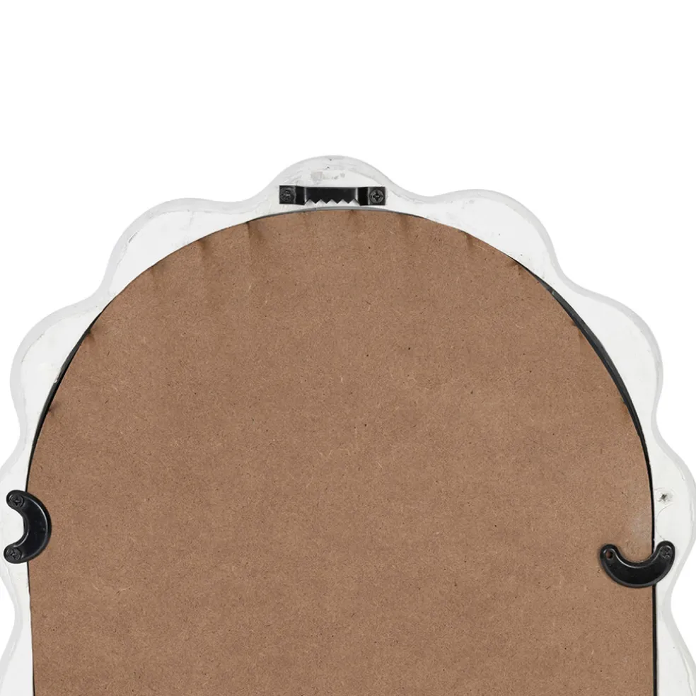 Miroir ovale blanc 27x49cm - Funky