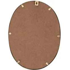 Miroir ovale contour dore 34x25cm