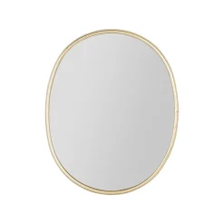 Miroir ovale en fer doré 40x35cm - Ilena