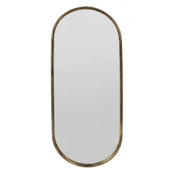Miroir ovale en fer 35.5x89.5cm - Aziru