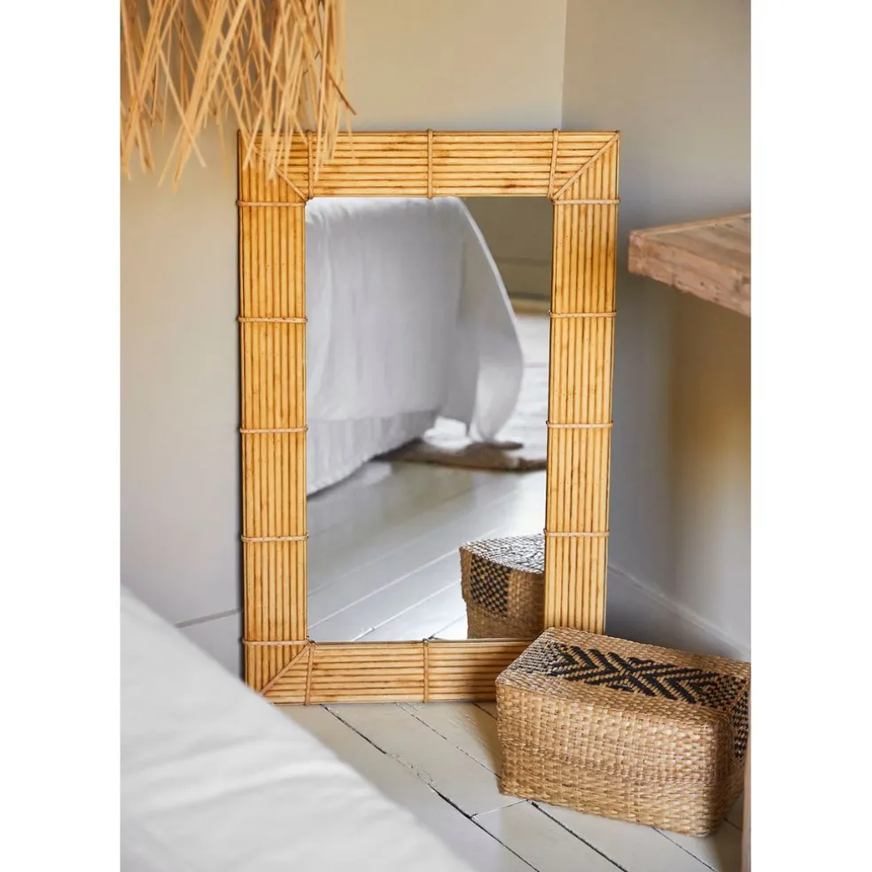 Miroir rectangle en bambou 50x80cm - Owari