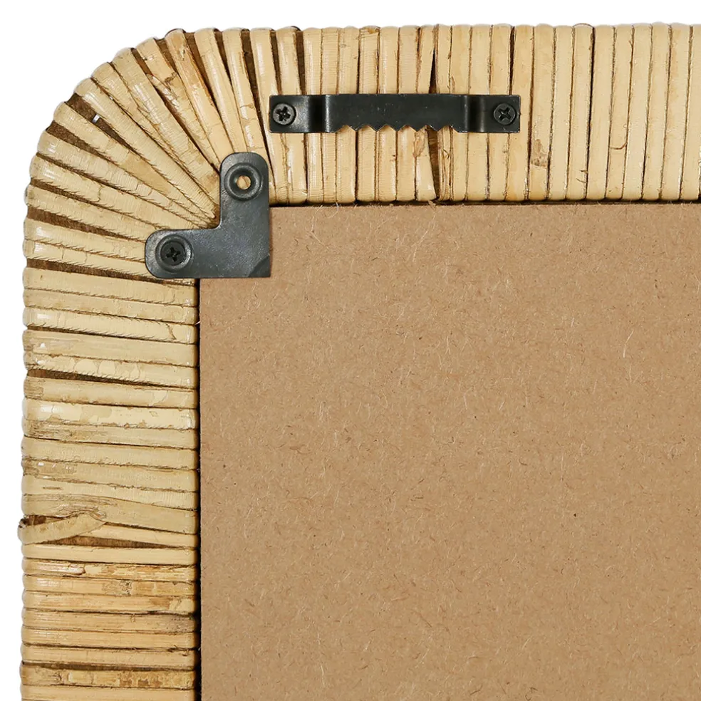 Miroir rectangle en rotin 60x80cm - Tulum