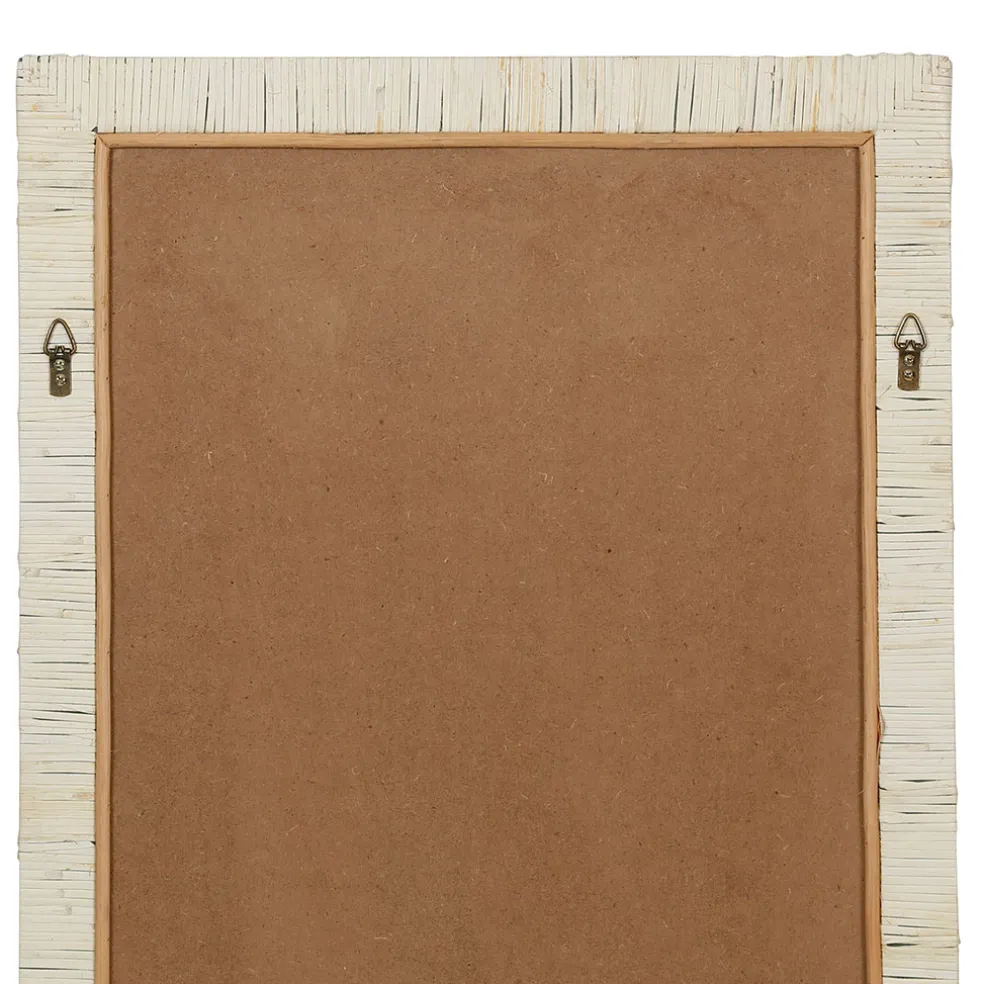 Miroir rectangle en rotin naturel 50.5x75.3cm