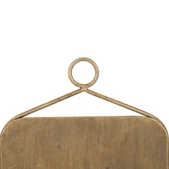 Miroir rectangulaire en fer doré - écus