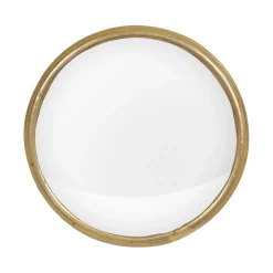 Miroir rond convexe en laiton doré d14.5cm - Edman