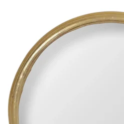 Miroir rond convexe en laiton doré d14.5cm - Edman