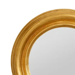 Miroir rond doré D35cm - Drachma