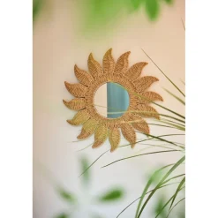 Miroir rond en corde naturel d60cm - Allegra