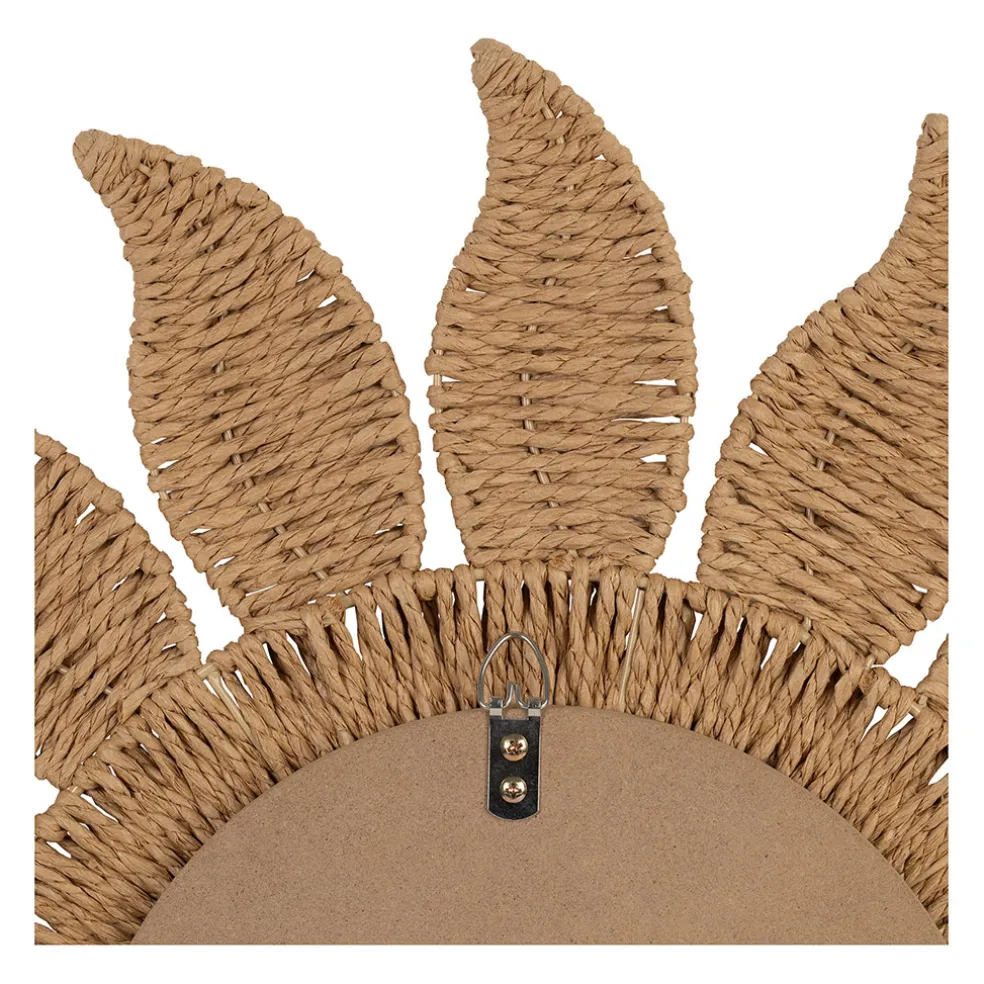 Miroir rond en corde naturel d60cm - Allegra