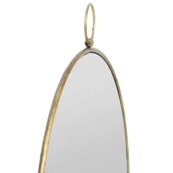 Miroir rond en fer doré - dorhan