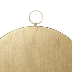 Miroir rond en fer doré - dorhan