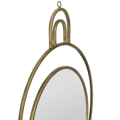 Miroir rond en fer doré - koshi