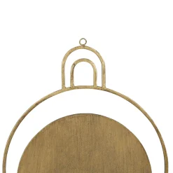 Miroir rond en fer doré - koshi