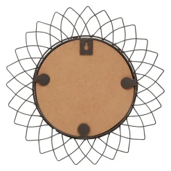 Miroir rond en fer noir D32cm - Lore