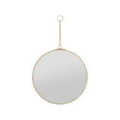 Miroir rond en laiton doré d20cm - ornalise