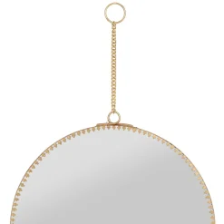 Miroir rond en laiton doré d20cm - ornalise