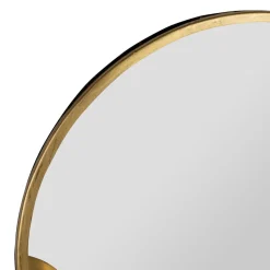 Miroir rond en laiton et miroir d25cm - Belisama